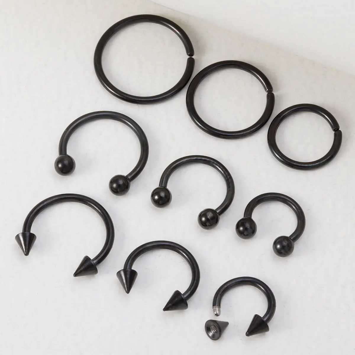 2401 multi-purpose nose stud earrings lip set combination of and body piercing ring stainless steel jewelry wholesale