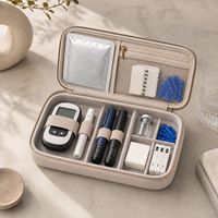 Estuche Rígido de Viaje para Pluma de Inyección de Insulina EVA Personalizado OEM ODM con Ranuras de Espuma Personalizadas y Logotipo Personalizado