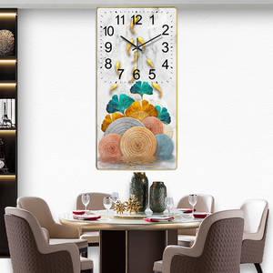 Pittura su tela musulmana di <span class=keywords><strong>grandi</strong></span> <span class=keywords><strong>dimensioni</strong></span> orologio con cornice in vetro di cristallo calligrafia islamica arte della parete araba - Product Image 1