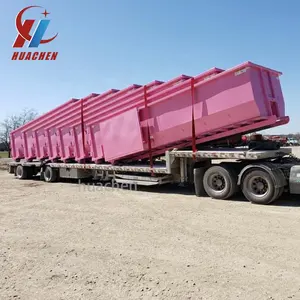 Customized Roll off Dumpster for Waste Management Disposable Container with Hook Lift Used for Solid Waste Farms New Condition