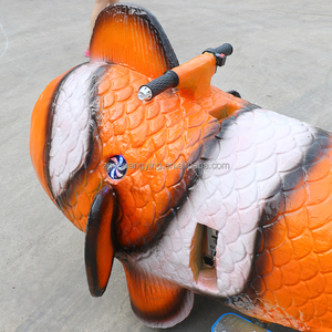 Nouvellement 24V à piles électrique Animal haut retour mouche poisson forme Scooter monter sur la voiture avec système Radar pour centre commercial - Product Image 4