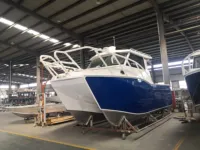 Catamaran en aluminium Yachts de pêche Bateaux Console centrale Yacht de sport de luxe Bateaux de pêche avec moteur