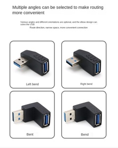 อะแดปเตอร์ต่อขยาย USB 3.0 แบบตัวผู้เป็นตัวเมีย หลายทิศทาง 90/270 องศา ข้อต่อแบบตั้ง ป้องกันด้วย <span class=keywords><strong>OTP</strong></span> - Product Image 4