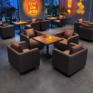 Bar à musique personnalisé, club, salon, ensemble de canapés, bistro, restaurant de bières artisanales, café, banquette, ensemble de table et de chaises - Product Image 4