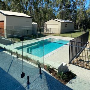 Kit <span class=keywords><strong>de</strong></span> clôture <span class=keywords><strong>de</strong></span> piscine modulaire à assembler soi-même, sections en alliage d'aluminium, portable, barrière d'isolation temporaire pour <span class=keywords><strong>jardin</strong></span>, robuste, 8 pieds - Product Image 6