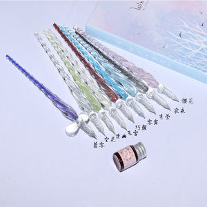 Style assorti toutes sortes <span class=keywords><strong>de</strong></span> stylo d'immersion en verre cadeau clair fait à la main en verre Signature verre à haute teneur en borosilicate cristal stylo d'immersion vintage - Product Image 5
