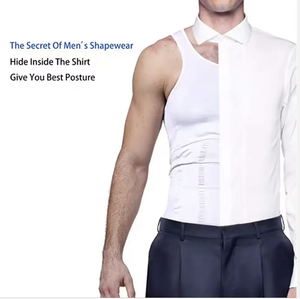 تي شيرت رجالي للتنحيف سترة جسم مرنة وضغط ضيق للعضلات - Product Image 5
