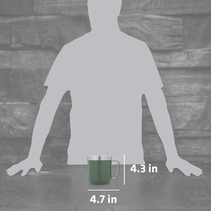 <span class=keywords><strong>Tasse</strong></span> à café isolée avec poignée en acier inoxydable de 12oz à emporter <span class=keywords><strong>tasse</strong></span> de voyage à café réutilisable <span class=keywords><strong>tasse</strong></span> à café à <span class=keywords><strong>double</strong></span> <span class=keywords><strong>paroi</strong></span> durable et réutilisable - Product Image 6