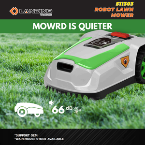Tondeuse à gazon électrique robotisée 511303, moteur sans balais 20V, contrôle WiFi Bluetooth via application, châssis en acier pour jardin de 1000 m², automatique - Product Image 2