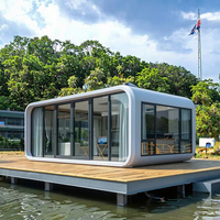 Conteneur en acier préfabriqué détachable contemporain Maison modulaire Villa étanche Immeuble de bureaux Chambre à coucher Cuisine Salle de bains