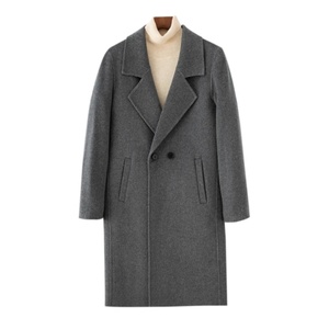 Abrigo de Lana para Hombre 2025, Doble Faz, Resistente al Frío, Chaqueta Cortavientos Larga para Otoño e Invierno, Popular, con Doble Capa en el Hombro Delantero - Product Image 2