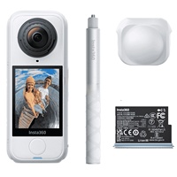 Caméra d'action Insta360 X4 Air à double écran, MicroSD, étanche, FlowState 4K, protections amovibles, objectif unique, pour les aventuriers