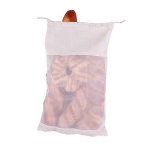 Bolsas de pan sin blanquear bolsas de pan reutilizable bolsa con cordón para pan Baguette y casero pan artesanal - Product Image 1