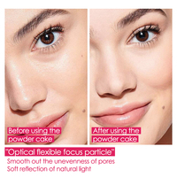 Maycheer Poudre minérale 6 couleurs Poudre fixante mate Maquillage avec bouffée Poudre compacte pour le visage longue durée imperméable à l'huile