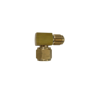 90 Degree Swivel Elbow Horn Connector 3/8 In Copper Industrial Plumbing Hose Fitting Durable Design - Product Image 3