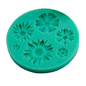 Fondant Chocolate Mold With Angel And Daisy Flowers Silicone <b>Cake</b> <b>Decoration</b> Mold For Birthday Dessert <b>Supplies</b> - Product Image 2