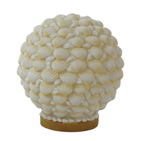 Lampe de table LED MELODY en coquillages naturels faits à la main, étoile de mer, veilleuse, décoration intérieure, cadeau, Saint-Valentin, style côtier, plage