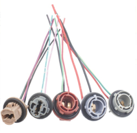 Soporte de bombilla LED para coche de nueva condición, adaptador de conector de extensión de arnés de cableado T5 T10 Led H4 1157 7440 7443 3156 3157 enchufe BA15S