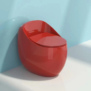 Tùy Chỉnh Màu Xanh Hình Dạng Trứng Một Mảnh Gốm Nhà Vệ Sinh Bát Dual-Flush Thiết Kế Hiện Đại Cho Khách Sạn Phòng Tắm Thiết Bị Vệ Sinh Sàn Gắn <span class=keywords><strong>Wc</strong></span> - Product Image 4