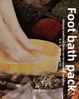 Sachet de bain de pieds aux extraits végétaux composés, avec armoise et gingembre, ingrédients naturels à base de plantes, plusieurs tailles disponibles