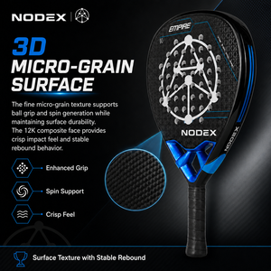 Raqueta de Pádel de Carbono 12K con Diseño Personalizado en Forma de Diamante, Venta al Por Mayor NODEX 2026, Fabricante OEM - Product Image 4