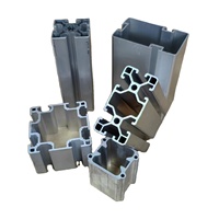Profilé d'extrusion en aluminium à rainure en T conforme aux normes européennes, alliage 6063, découpe sur mesure, anodisé, profilé en aluminium 4080 pour l'assemblage de châssis de machines