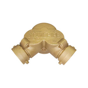 Raccordement d'entrée de service d'incendie exposé en laiton à <span class=keywords><strong>2</strong></span> voies de type Y ANSI (FDC) Offre Spéciale accessoire d'équipement de lutte contre l'incendie Type exposé - Product Image 1