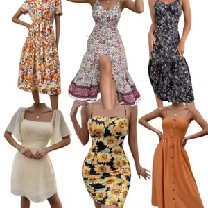 Vestidos Casuales de Verano para Mujer de Alta Calidad al por Mayor, Varios Estilos Disponibles para Envío a Granel, Sin Marca - Product Image 1