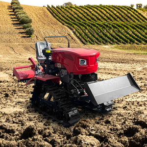 Nuevo Microcultivador de Orugas Automático de 25 HP con Asiento para Huertos Agrícolas - Product Image 3