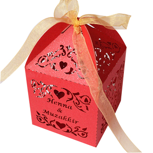 Wholesale Laser Cut <strong>Wedding</strong> <strong>Favour</strong> Gifts <strong>Box</strong> for Guests Party Supply Personalized <strong>Box</strong> - Product Image 5