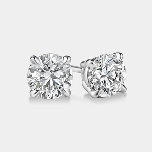 Boucles d'oreilles modernes en diamant de style princesse, bijoux élégants et tendance avec un savoir-faire de qualité supérieure et des pierres carrées étincelantes - Product Image 3