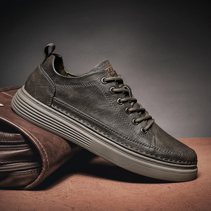 Baskets en cuir PU pour hommes, chaussures de <span class=keywords><strong>basket</strong></span>-ball, de marche, de skateboard, décontractées, vente en gros - Product Image 4