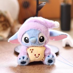 Nouveau porte-clés mignon en forme de pain de dessin animé, pendentif brodé, breloque en peluche animale anime, ornement brodé, porte-clés pas cher en stock - Product Image 5