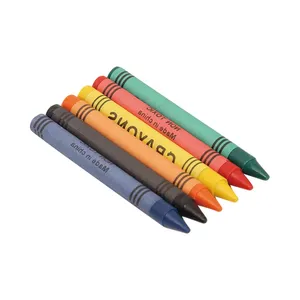 Non-toxic Color Crayons Promotion 4 Pack Multicolor 8pcs 12 Color Kids Wax Jumbo Crayons In Box