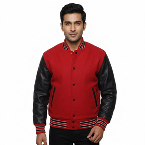 Chaquetas Varsity Personalizadas Profesionales 2025, Chaquetas Deportivas Transpirables de Alta Calidad Hechas a Mano para Hombre - Product Image 1