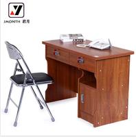 Solution économique de bureau d'ordinateur de bureau en bois une place de style moderne