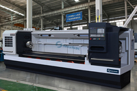 Tour CNC horizontal CAK6150*3000 de haute précision, à banc plat, pour usinage automatique du métal