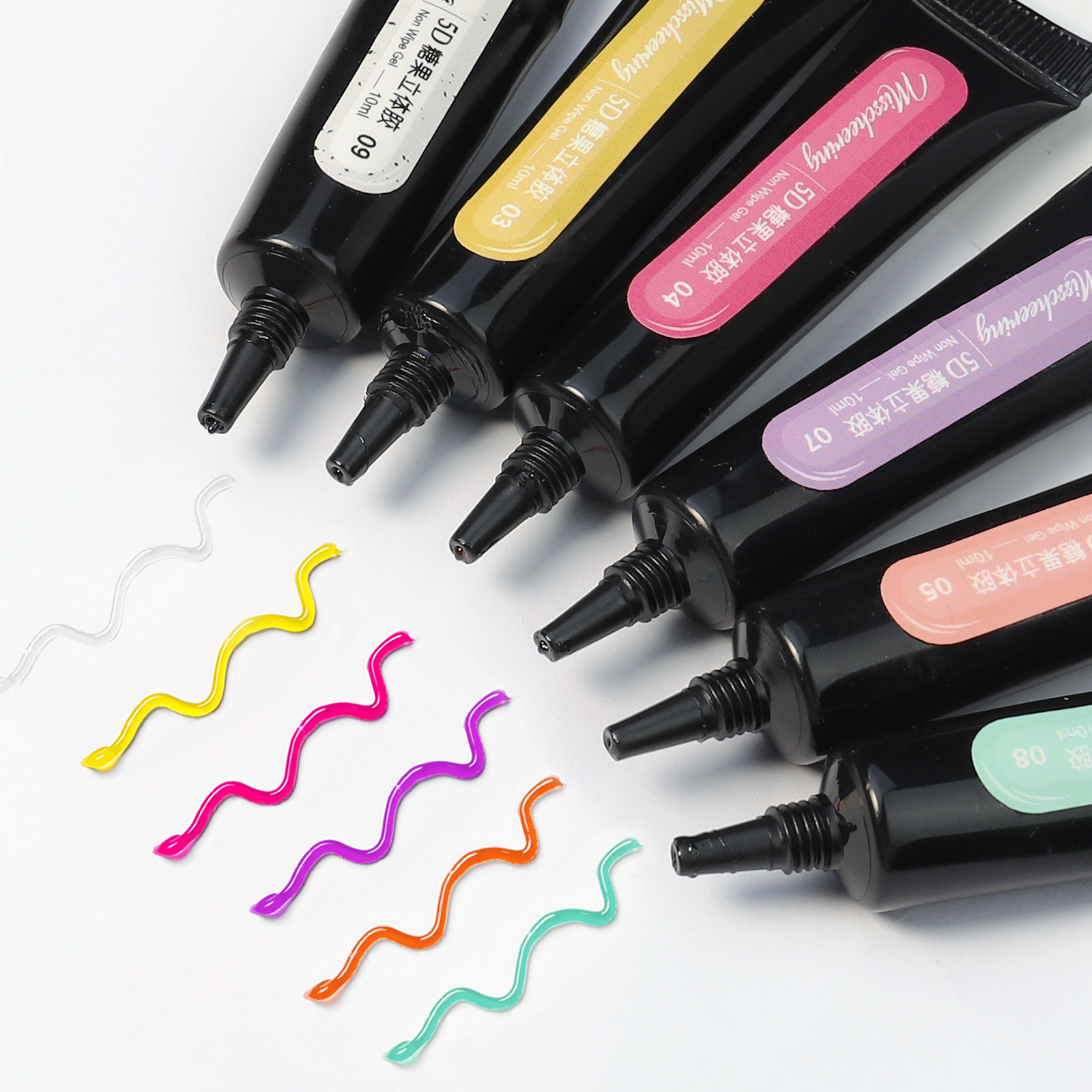 Профессиональный продукт для маникюрного салона, Корея, 5D лайнер для рисования, лак для ногтей, конфеты, макарон, желе, одноразовый не протираемый гель