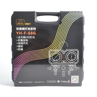 Manomètre de Pression de Réfrigération Haute Qualité R22/R134A/R404A/R410A, Kit de Manifold avec Éclairage LED et Anti-Collision pour Outils CVC