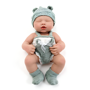Muñeca <span class=keywords><strong>Reborn</strong></span> de Silicona de 13 Pulgadas, Realista, con Ojos Ceñados, Recién Nacida, con Almohada, Chupete y Pañal - Product Image 1
