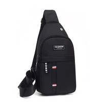 Tas Selempang Dada Pria Bahan Nilon Model Baru Fashionable, Tas Selempang Satu Bahu, Fungsi Dompet dan Tempat Ponsel untuk Samsung Oppo