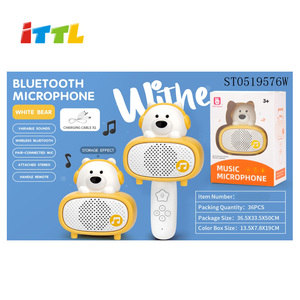 2-in-1 microfono Audio Wireless giocattolo <span class=keywords><strong>di</strong></span> stoccaggio cartone animato stile animale <span class=keywords><strong>per</strong></span> <span class=keywords><strong>bambini</strong></span> 2 <span class=keywords><strong>4</strong></span> <span class=keywords><strong>anni</strong></span> Multi-funzione <span class=keywords><strong>di</strong></span> musica <span class=keywords><strong>di</strong></span> plastica - Product Image 5