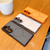 Étui de téléphone en PC avec charge sans fil, double compartiment magnétique, axe central, finition mate, pour Color Blocking, compatible ZFold 8Ultra Zfold6