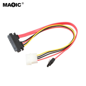 50cm SATA22Pin to 7pin + 4pin Hard Drive <strong>Cable</strong> <strong>SATA</strong> Optical Drive Data <strong>Cable</strong> SATA7pin + 15pin to 7pin + 4pin
