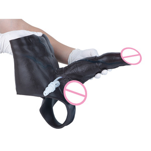 Culotte avec pénis intégré de 20,23 pouces, couleur chair/noire, avec dispositif d'éjaculation, design réaliste, fonction pulvérisation d'eau, pour stimulation du point G et des fesses - Product Image 5
