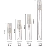 Flacons pulvérisateurs miniatures en plastique transparent de 5 ml, 10 ml, 15 ml, vides, à fine brume, pour parfum, pour les voyages