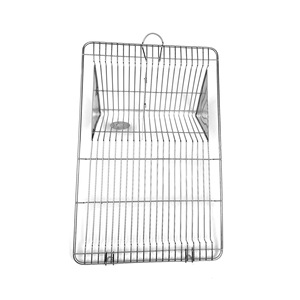 Sürüngen Fare Yetiştirme Küvetleri Nefes Alabilen Sağlam Paslanmaz Çelik Kafes Çıtçıtlı Plastik Tepsi Kutusu Laboratuvar Hayvanı Barınağı için - Product Image 2