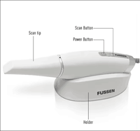 Scanner intra-oral 3D FUSSEN S6000 sans poudre, couleur fidèle, avec embouts autoclavables pour cliniques, implants, orthodontie et restaurations