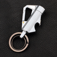 Offre Spéciale Portable métal porte-clés créatif en plein air voyage multifonctionnel bière ouvre-bouteille porte-clés kérosène briquet porte-clés