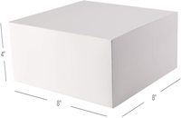 Boîte pliable en papier 8x8x4 pouces, 10 pièces, boîte-cadeau, idéal pour demoiselle d'honneur, boîte de demande en mariage, fête d'anniversaire, noël